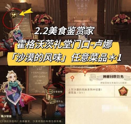 哈利波特魔法觉醒美食鉴赏家位置