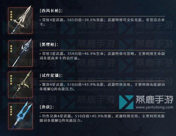 原神米卡武器圣遗物推荐