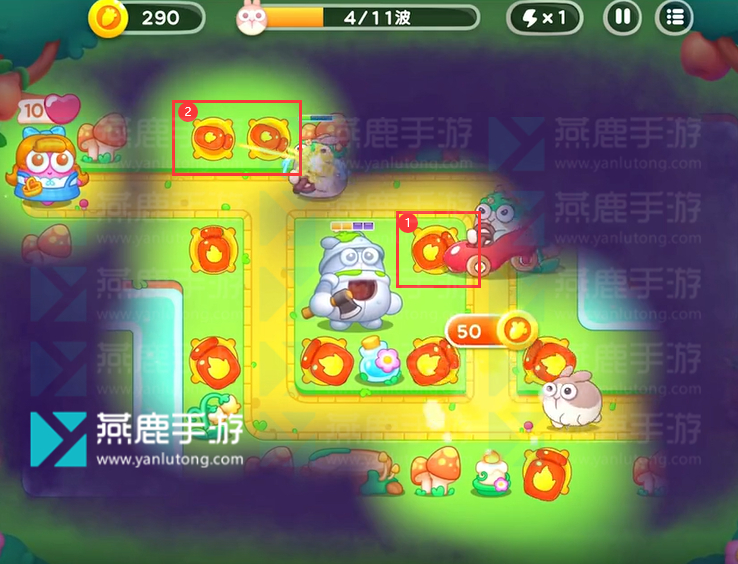 保卫萝卜4绿野奇缘第45关攻略
