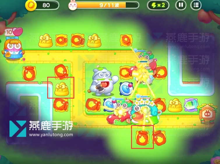 保卫萝卜4绿野奇缘第45关攻略