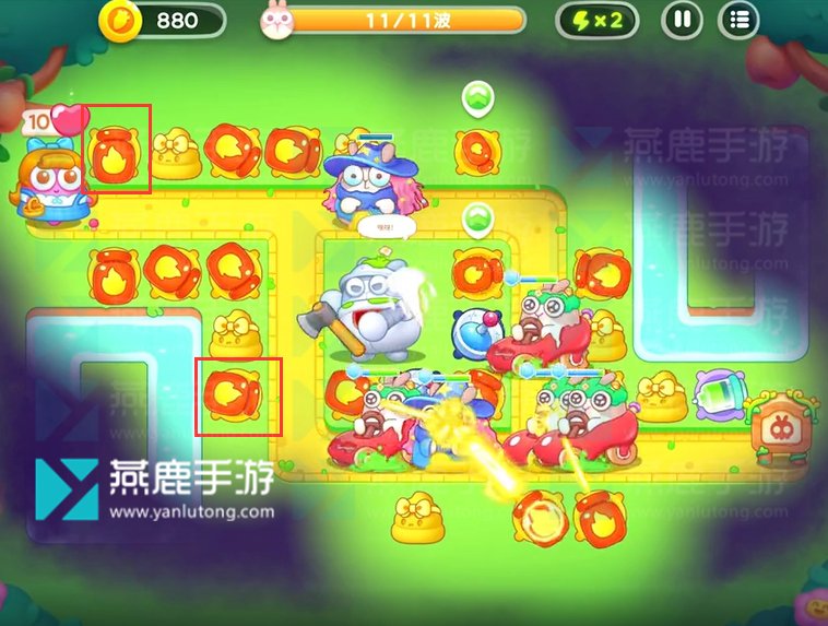 保卫萝卜4绿野奇缘第45关攻略