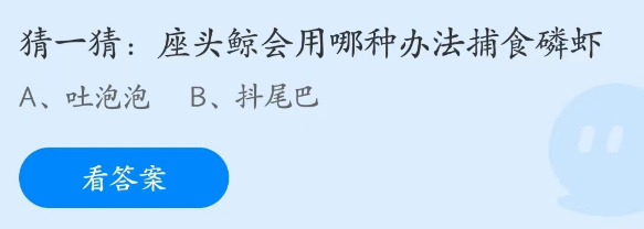 蚂蚁庄园2023年4月11日答案最新