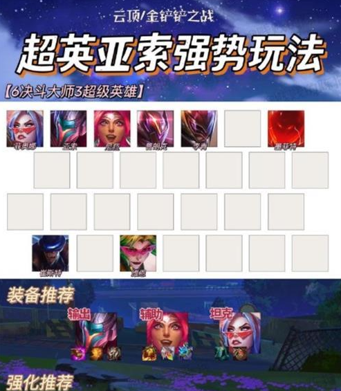 金铲铲之战浪客之风超英亚索怎么玩 具体一览