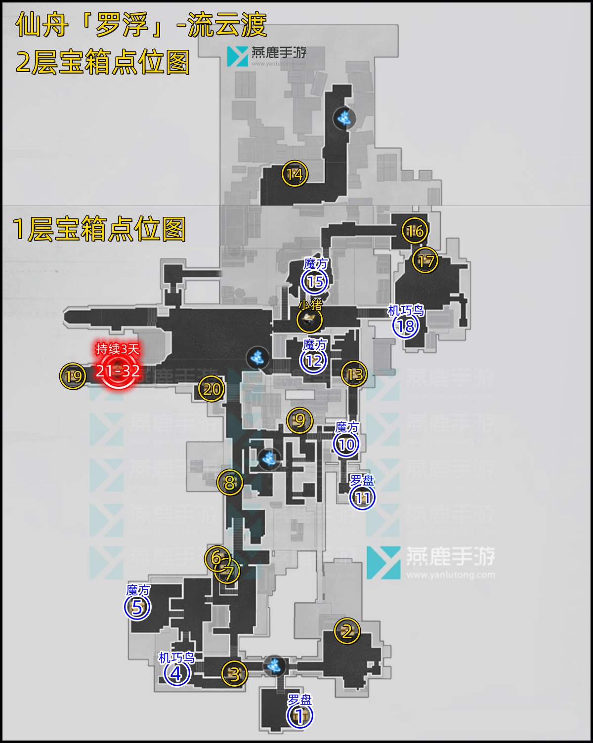 流云渡宝箱位置一览