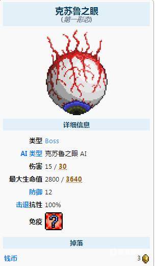泰拉瑞亚克苏鲁之眼出现条件一览[图]