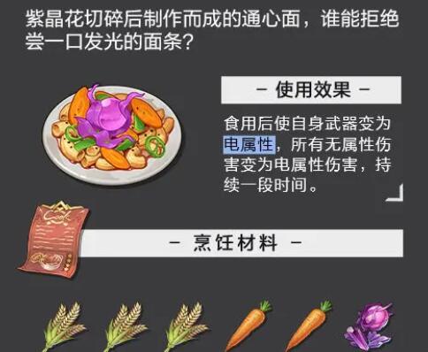 晶核食谱大全
