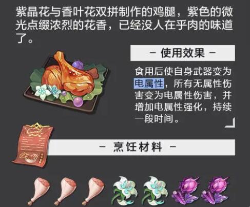 晶核食谱大全