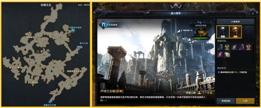 命运方舟卢特兰东部大陆地牢位置一览