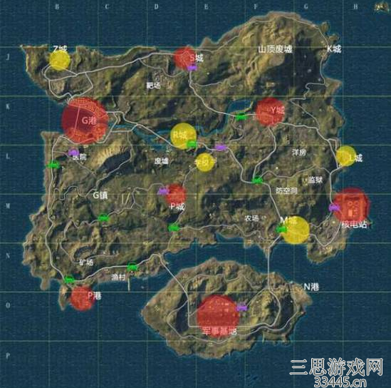 和平精英海岛地图资源分布是怎样的-海岛地图资源分布汇总