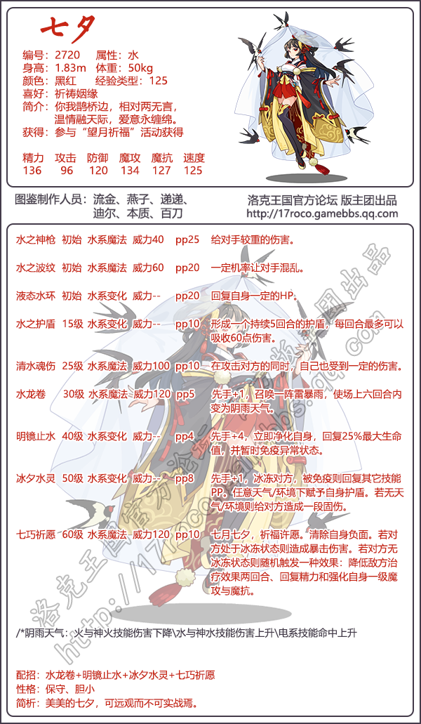 洛克王国七夕性格推荐