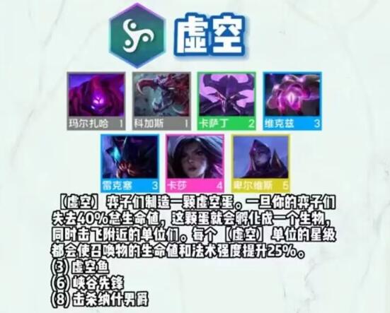 金铲铲之战羁绊属性大全