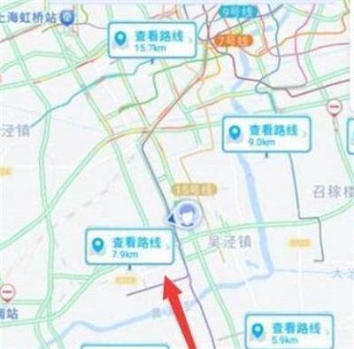 高德地图表白路线在哪里