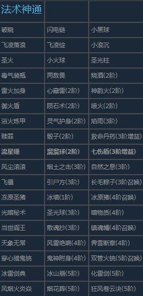 通神榜神通图鉴