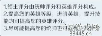 文明与征服怎么提升领主评分-领主评分高性价比冲分攻略
